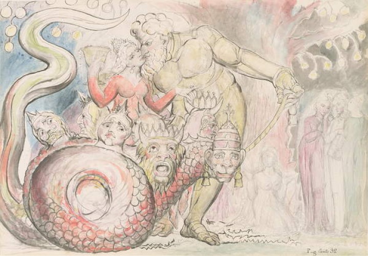 William Blake - The Harlot and the Giant illustration to Canto 32 of Purgato - (MeisterDrucke-576894).jpg